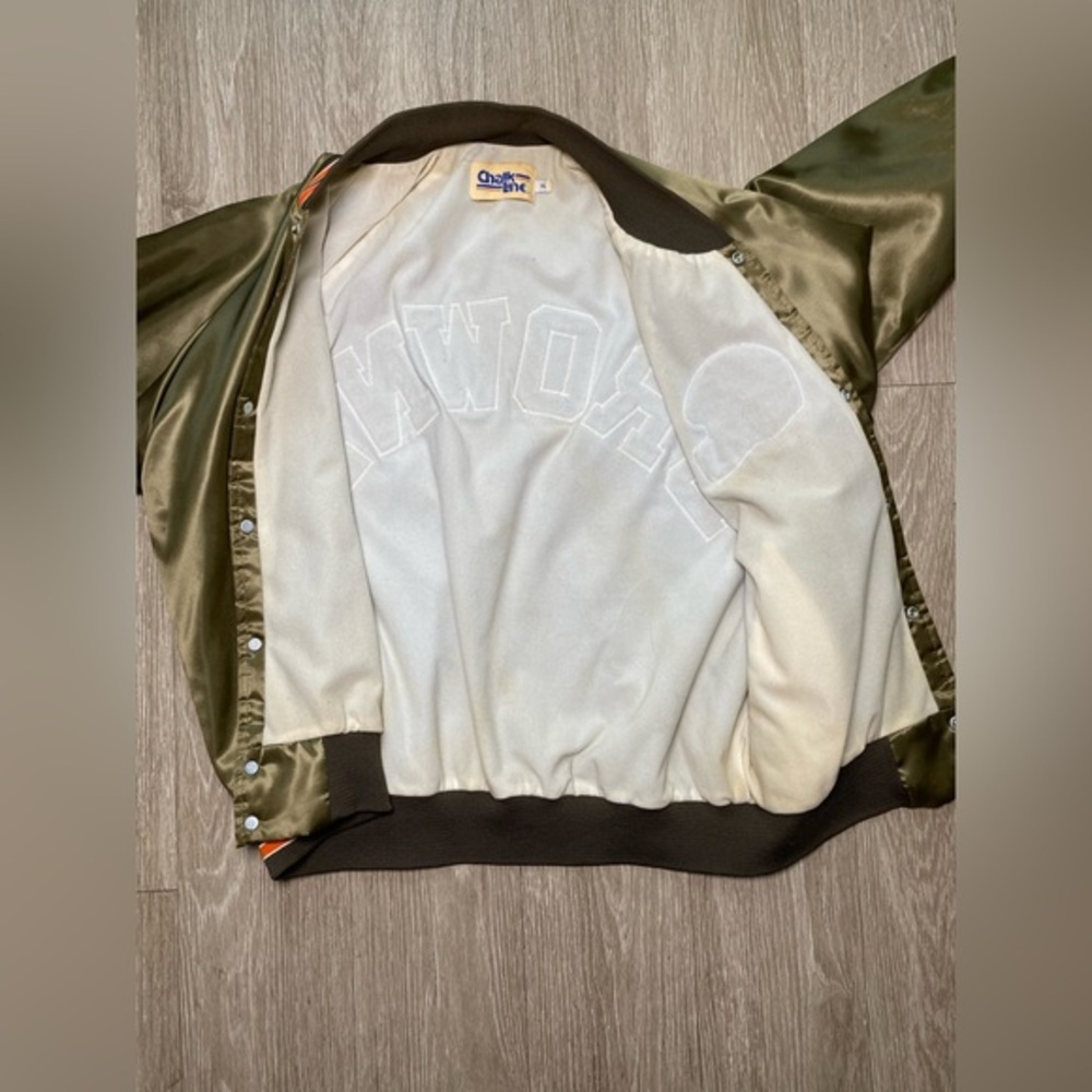 Vintage Chalk Line 90's Cleveland Browns NFL Football Satin Jacket Men's Size XL - Picture 3 of 11